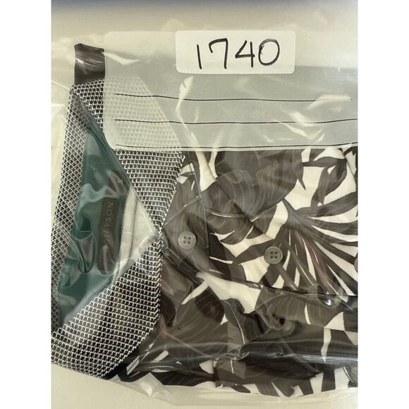 Greyson Golf Polo Shirt Men’s Size S Floral Butterfly Gray Arctic Lost World EUC - Picture 9 of 9